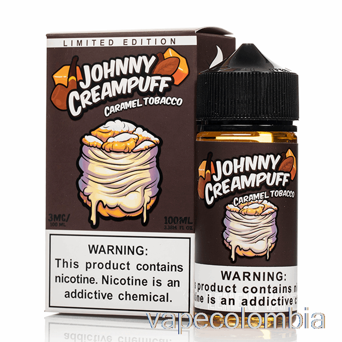 Vape Desechable Caramelo Tabaco - Johnny Creampuff - 100ml 3mg